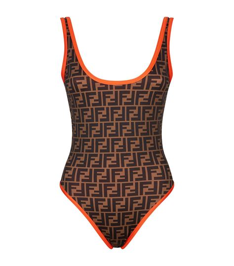 fendi swimsuit orange|fendi swimsuit size chart.